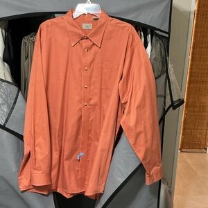 L.L. Bean Men's Rust Button-Down Shirt